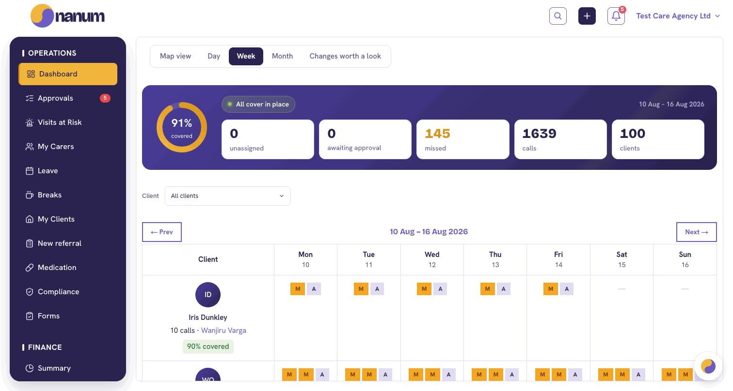 nanum — the care record, plans and medication