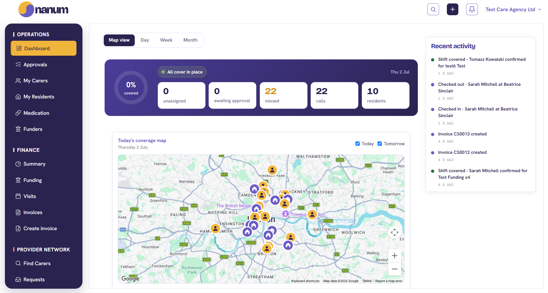 nanum — coverage map